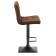 Набор 2 шт Стул барный DOBRIN DOMINIC, шоколадный велюр (MJ9-111)