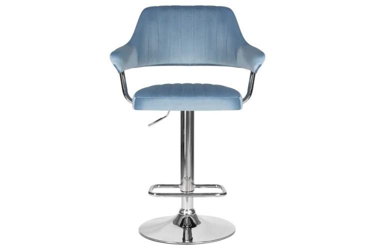 Стул барный DOBRIN CHARLY, пудрово-голубой велюр (MJ9-74)-5