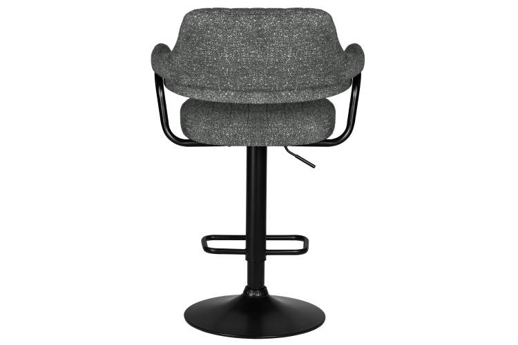 Набор 2 шт Стул барный DOBRIN CHARLY BLACK, серый твид (LEO11)-5