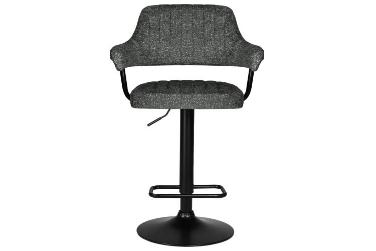 Набор 2 шт Стул барный DOBRIN CHARLY BLACK, серый твид (LEO11)-6