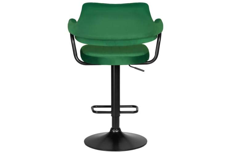 Стул барный DOBRIN CHARLY BLACK, зеленый велюр (MJ9-88)-4
