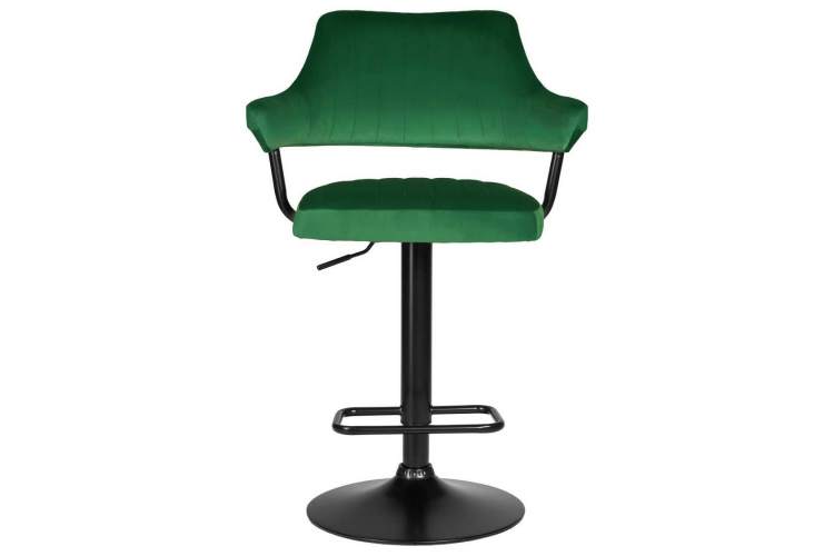 Стул барный DOBRIN CHARLY BLACK, зеленый велюр (MJ9-88)-5