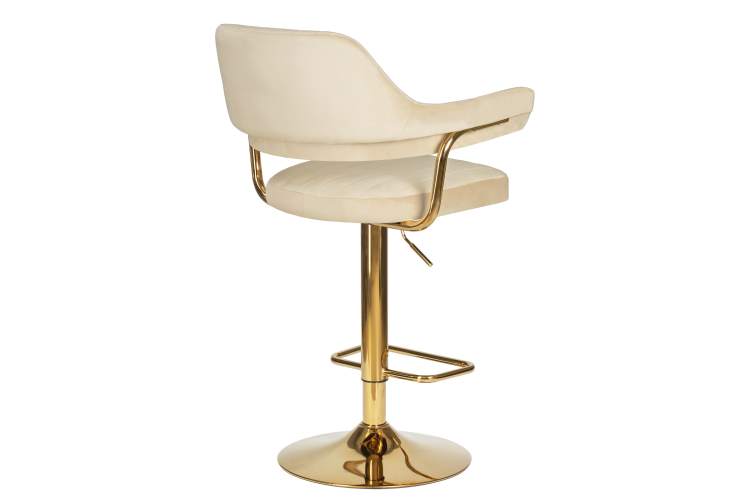 Набор 2 шт Стул барный DOBRIN CHARLY GOLD, бежевый велюр (MJ9-10)-4