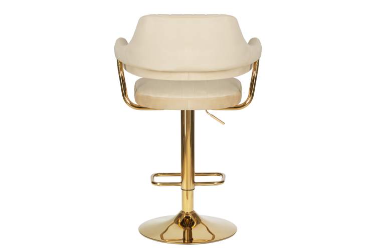Набор 2 шт Стул барный DOBRIN CHARLY GOLD, бежевый велюр (MJ9-10)-5