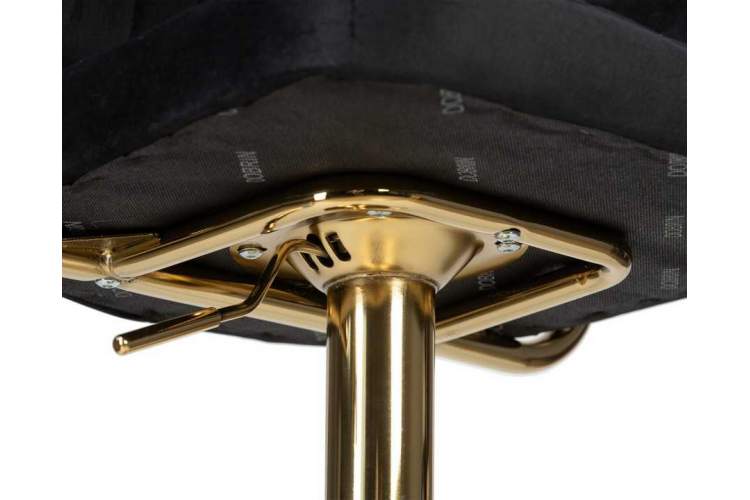 Стул барный DOBRIN CHARLY GOLD, черный велюр (MJ9-101)-8