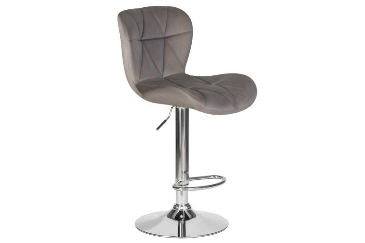 Набор 2 шт Стул барный DOBRIN BARNY, серый велюр (MJ9-75)-2