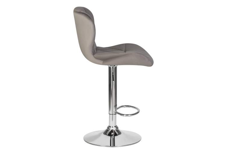 Набор 2 шт Стул барный DOBRIN BARNY, серый велюр (MJ9-75)-3