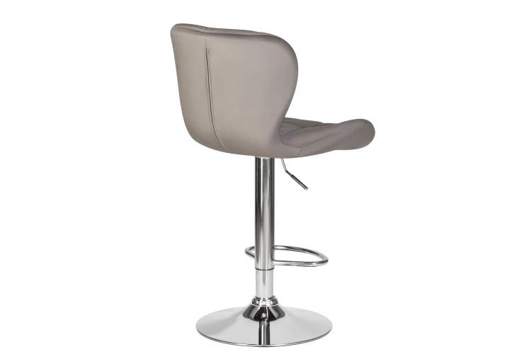 Набор 2 шт Стул барный DOBRIN BARNY, серый велюр (MJ9-75)-4