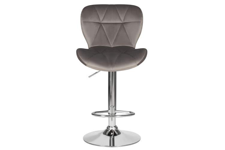 Набор 2 шт Стул барный DOBRIN BARNY, серый велюр (MJ9-75)-6