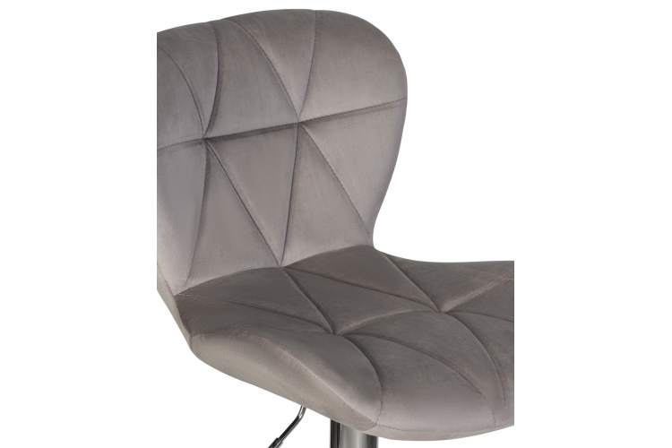 Набор 2 шт Стул барный DOBRIN BARNY, серый велюр (MJ9-75)-7