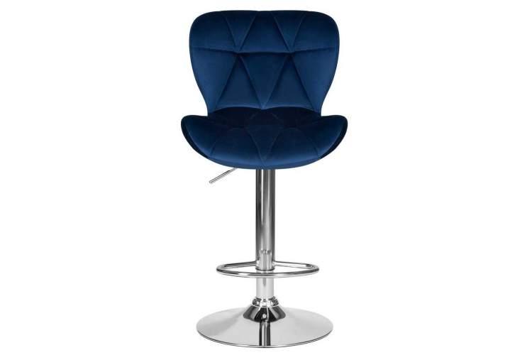 Стул барный DOBRIN BARNY, синий велюр (MJ9-117)-5