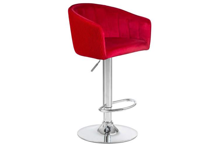 Стул барный DOBRIN DARCY, малиновый велюр (1922-14)-1
