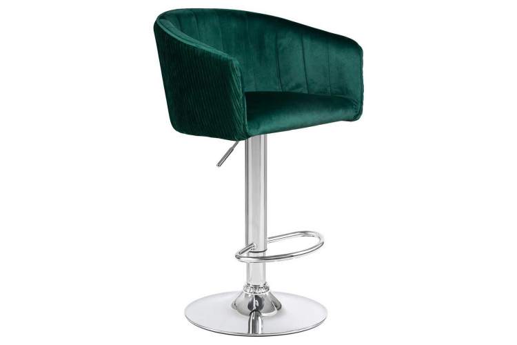 Стул барный DOBRIN DARCY, зеленый велюр (1922-9)-1