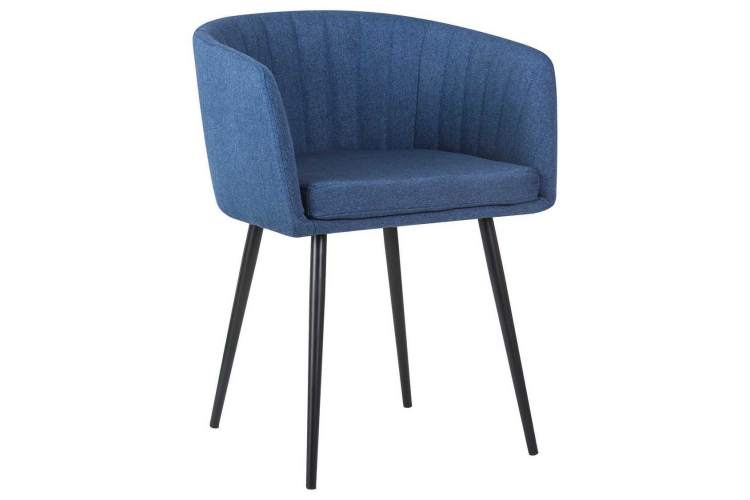 Стул обеденный DOBRIN ALINA, синяя ткань (LAR-106D-21)