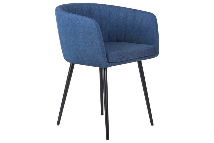 Стул обеденный DOBRIN ALINA, синяя ткань (LAR-106D-21)-1