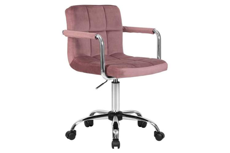 Офисное кресло для персонала DOBRIN TERRY, пудрово-розовый велюр (MJ9-32)-1