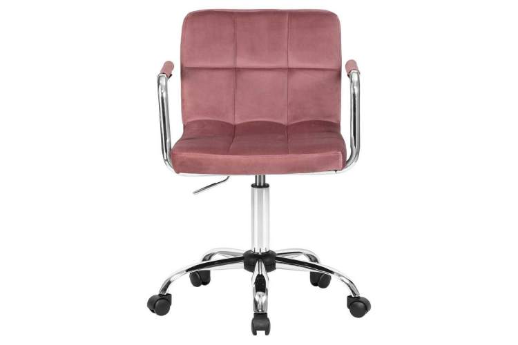 Офисное кресло для персонала DOBRIN TERRY, пудрово-розовый велюр (MJ9-32)-5