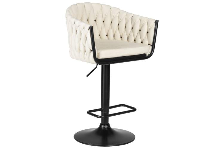 Набор 2 шт Стул барный DOBRIN LEON, кремовая ткань (LAR 275-33)-1