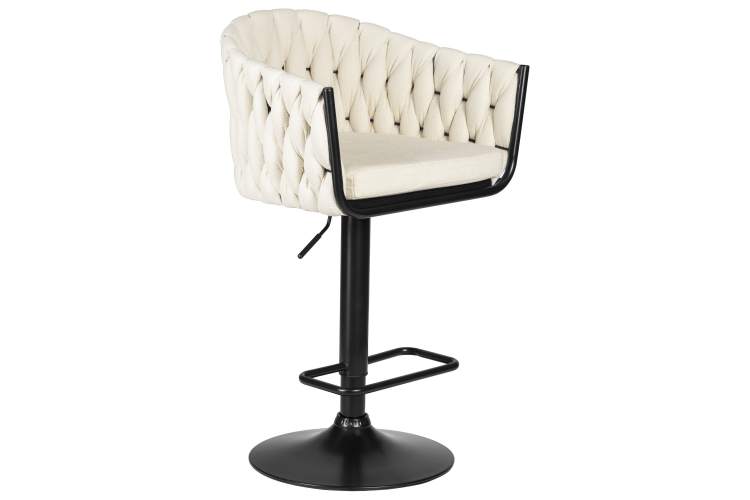 Набор 2 шт Стул барный DOBRIN LEON, кремовая ткань (LAR 275-33)-2