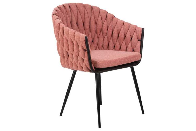 Стул обеденный DOBRIN MATILDA, розовая ткань (LAR 275-10)-1