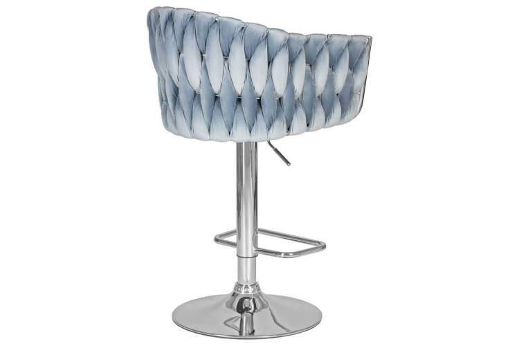 Стул барный DOBRIN MARCEL, пудрово-голубой велюр (MJ9-74)-3