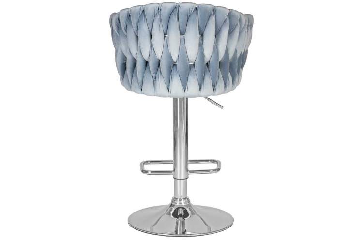 Стул барный DOBRIN MARCEL, пудрово-голубой велюр (MJ9-74)-4