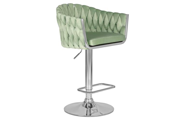 Набор 2 шт Стул барный DOBRIN MARCEL, пудрово-мятный велюр (MJ9-87)-2