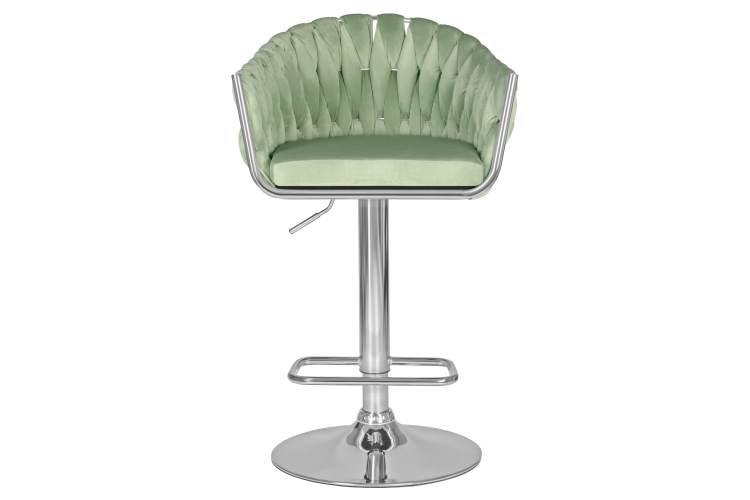 Набор 2 шт Стул барный DOBRIN MARCEL, пудрово-мятный велюр (MJ9-87)-6