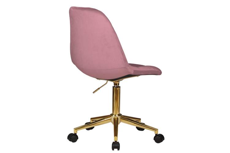 Офисное кресло для персонала DOBRIN MONTY GOLD, розовый велюр (MJ9-32)-3