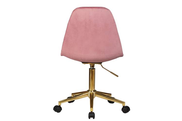 Офисное кресло для персонала DOBRIN MONTY GOLD, розовый велюр (MJ9-32)-4