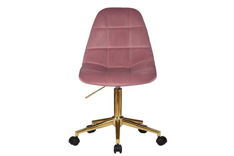 Офисное кресло для персонала DOBRIN MONTY GOLD, розовый велюр (MJ9-32)-5