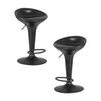 Набор 2 шт Стул барный DOBRIN BOMBA BLACK, чёрный