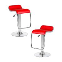 Набор 2 шт Стул барный DOBRIN CRACK, красный