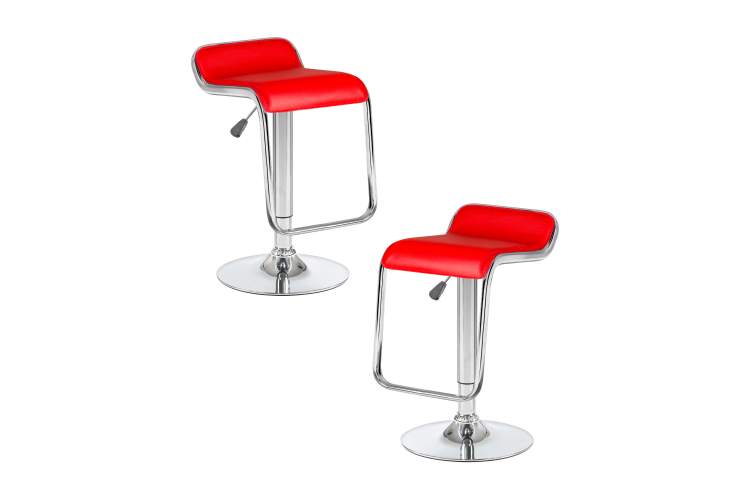 Набор 2 шт Стул барный DOBRIN CRACK, красный