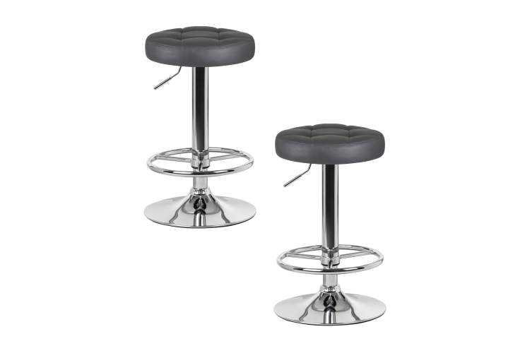 Набор 2 шт Табурет барный DOBRIN BRUNO, серый