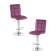 Набор 2 шт Стул барный DOBRIN KRUGER, фиолетовый