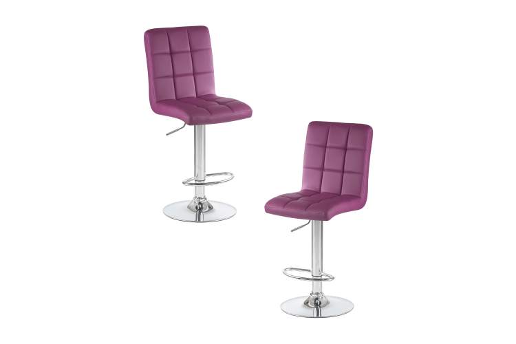 Набор 2 шт Стул барный DOBRIN KRUGER, фиолетовый