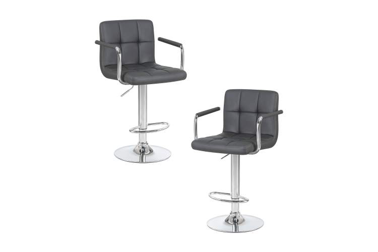 Набор 2 шт Стул барный DOBRIN KRUGER ARM, серый