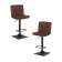 Набор 2 шт Стул барный DOBRIN DOMINIC, шоколадный велюр (MJ9-111)