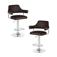 Набор 2 шт Стул барный DOBRIN CHARLY, коричневый