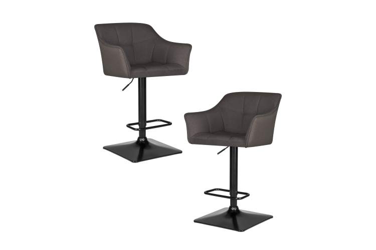 Набор 2 шт Стул барный DOBRIN RALF, темно-серый (LAR-106D-26)