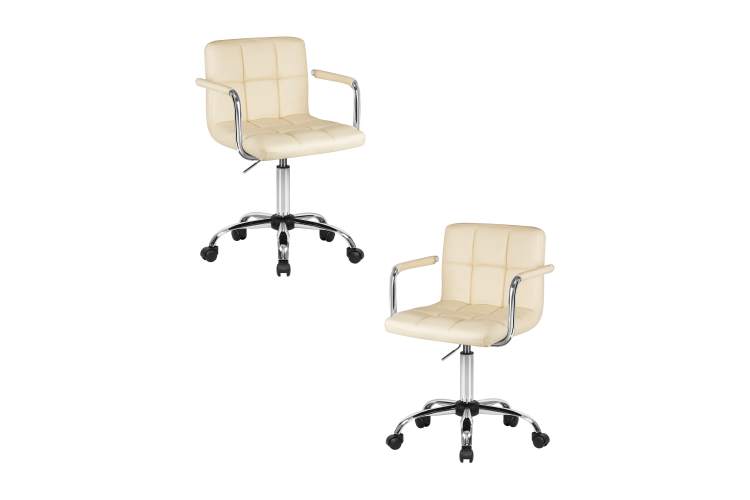 Набор 2 шт Офисное кресло для персонала DOBRIN TERRY, кремовый