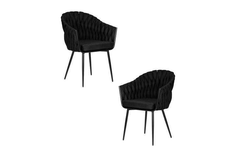 Набор 2 шт Стул обеденный DOBRIN MATILDA, черная ткань (LAR 275-50)