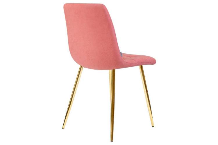 Стул обеденный DOBRIN ALEX, золотые ножки, розовая ткань (UF860-05B)-3