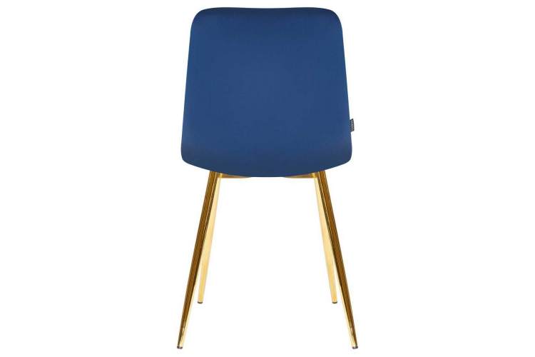 Стул обеденный DOBRIN ALEX, золотые ножки, темно-синий велюр (V108-67)-4