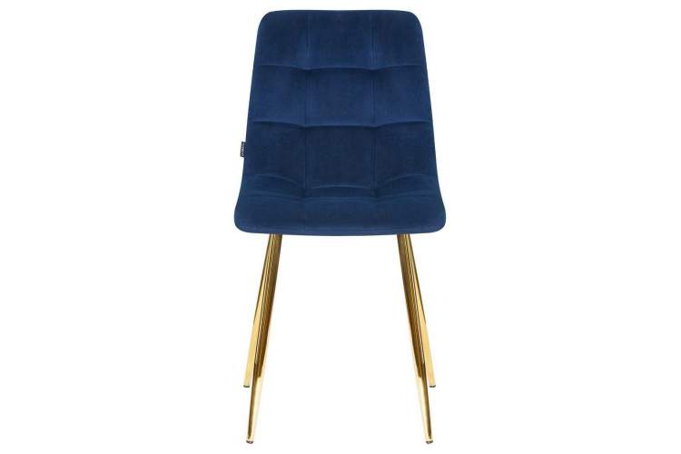 Стул обеденный DOBRIN ALEX, золотые ножки, темно-синий велюр (V108-67)-5