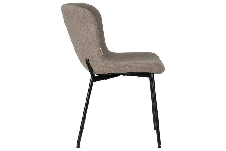 Стул обеденный DOBRIN MILO, черные ножки, бежевый букле (UF992-04)-2