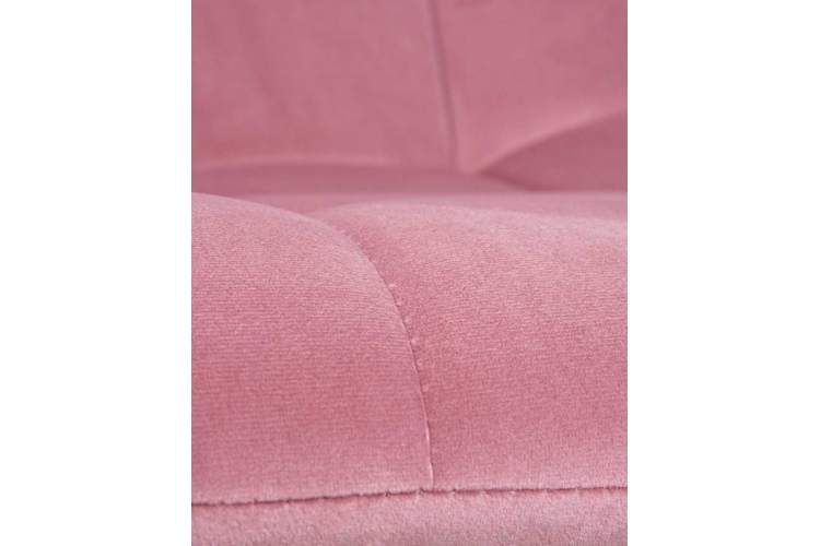 Стул обеденный DOBRIN ALEX SQUARE, белые ножки, розовый велюр (V108-15)-9