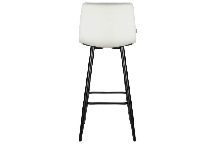 Набор 2 шт Стул барный DOBRIN NICOLE, черные матовые ножки, светло-серый велюр (108-52)-5