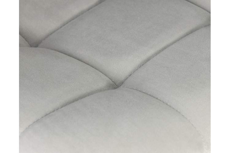 Набор 2 шт Стул барный DOBRIN NICOLE, черные матовые ножки, светло-серый велюр (108-52)-8